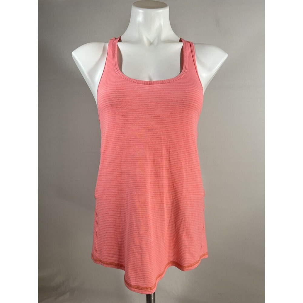 Lululemon Tank Top Womens Medium Peach Racerback Athleisure Yoga Workout